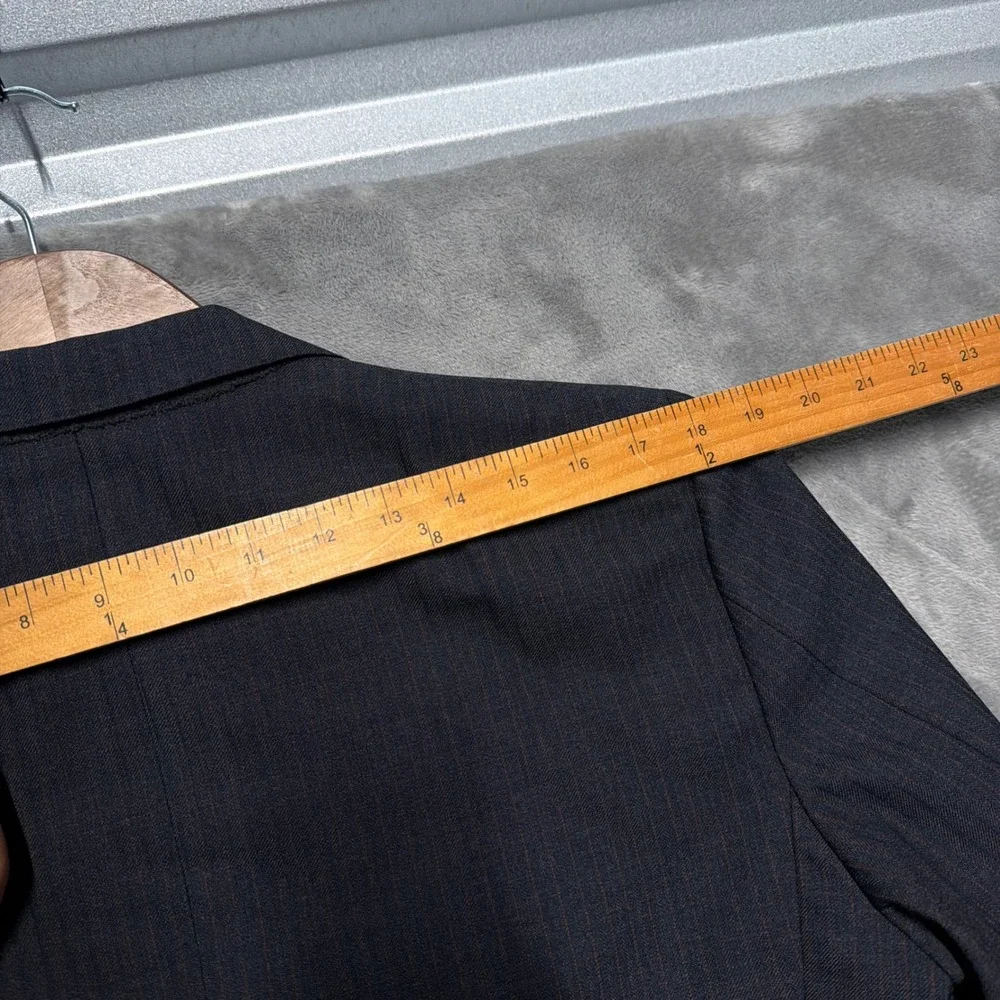 Vtg Sullivan Woolley Savile‎ Row Bespoke Blazer Mens 38 Gray Red Pinstripe Wool